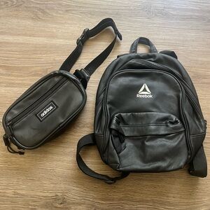Bundle Reebok Mini Backpack & Adidas Fanipack
